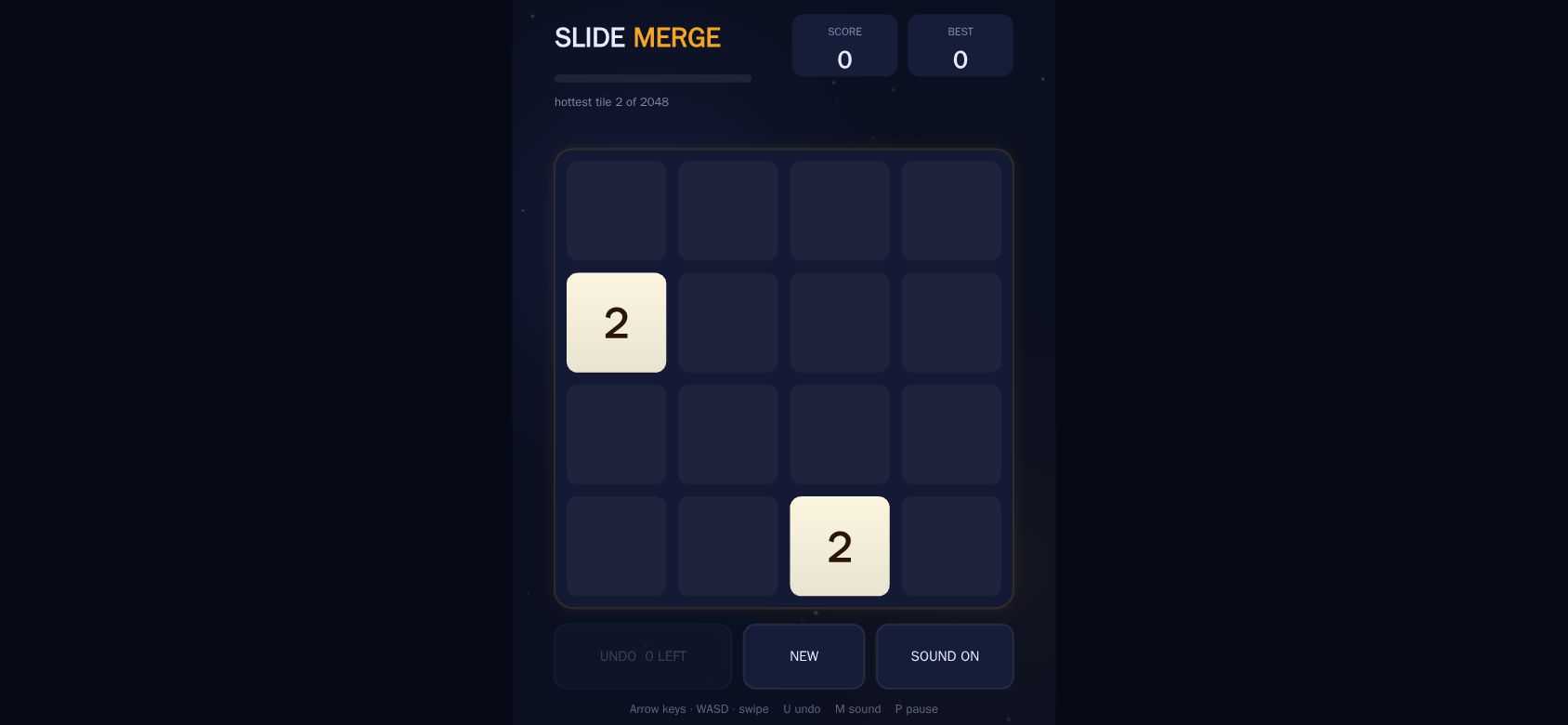 Slide Merge running on PLAY (phone)