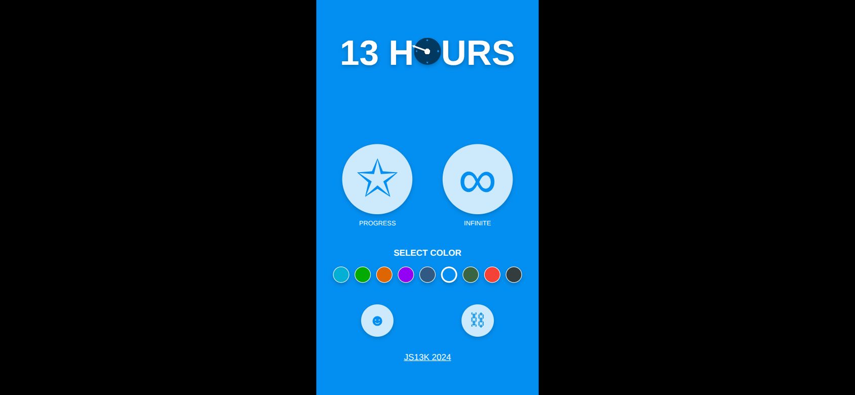 13 Hours running on PLAY (phone)