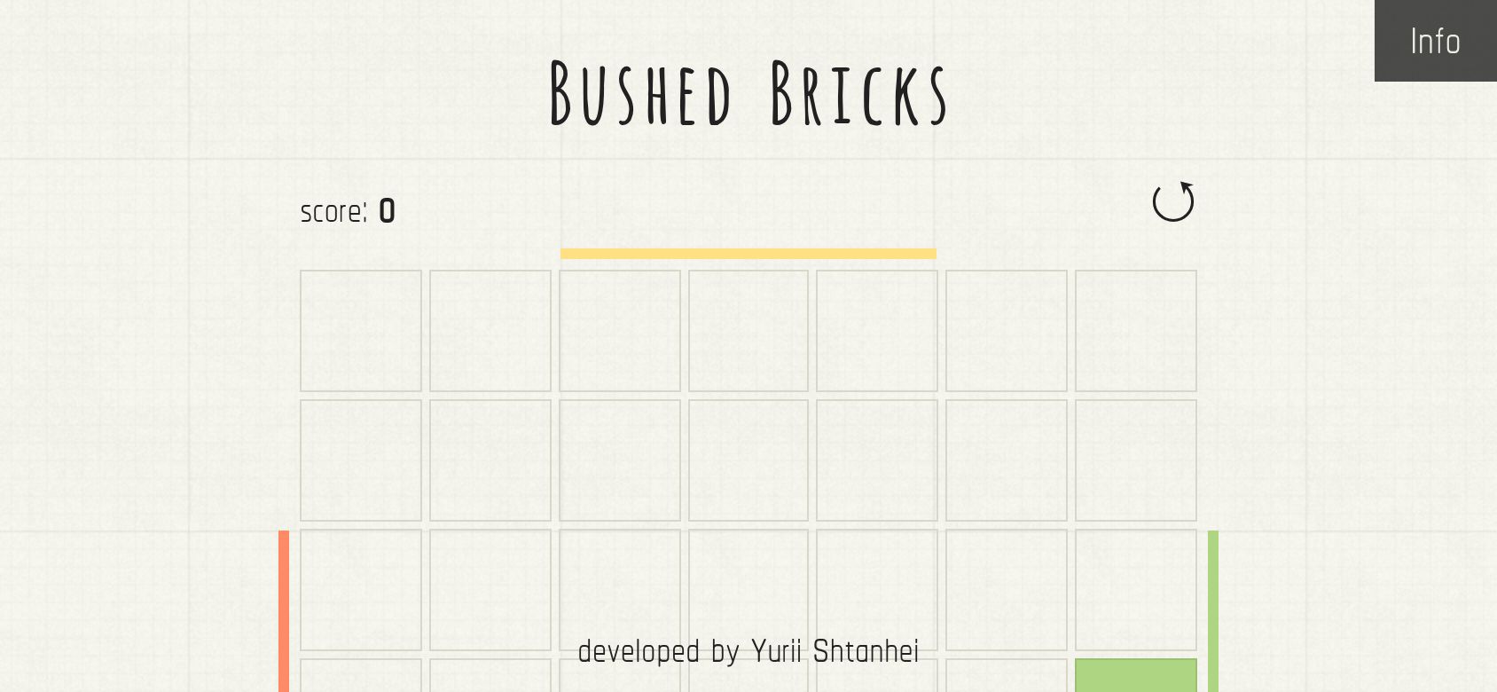 Bushed Bricks running on PLAY (phone)