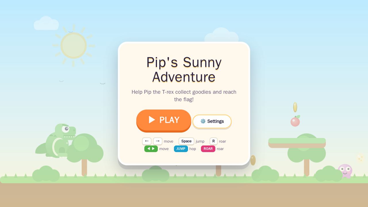 Pip's Sunny Adventure running on PLAY (desktop)