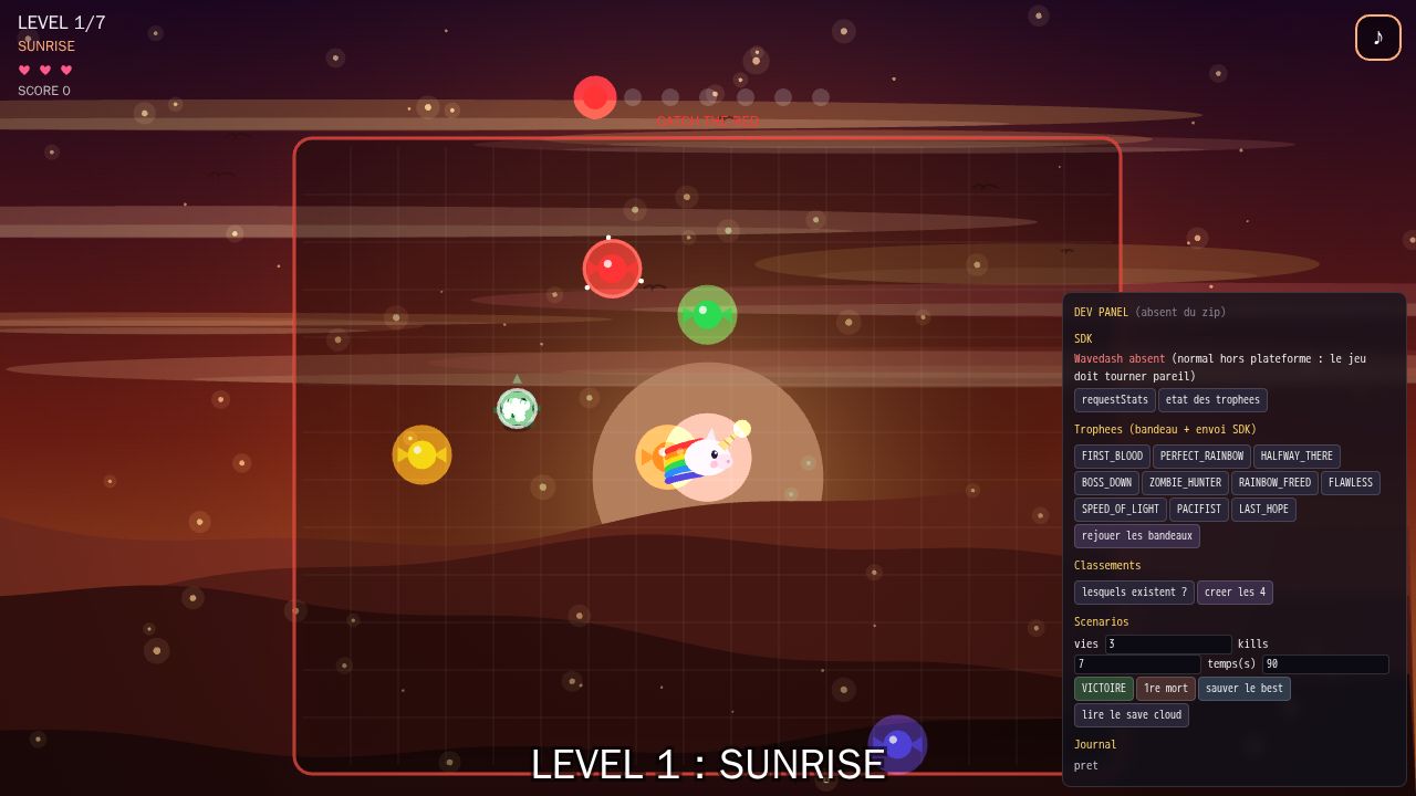 Unirush running on PLAY (desktop)