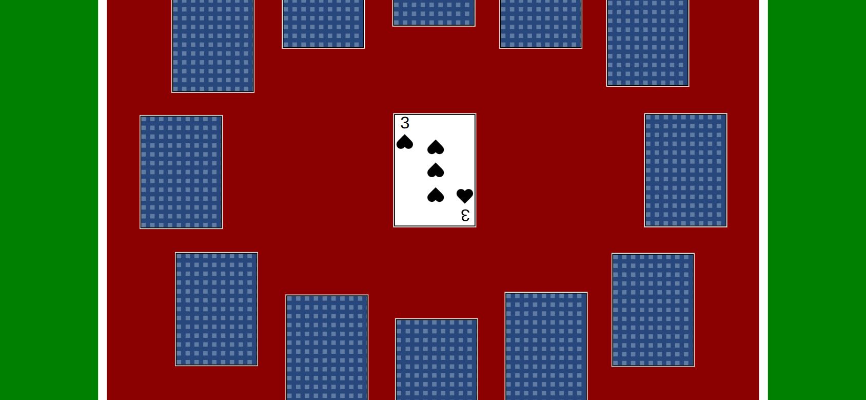 Clock Patience running on PLAY (phone)