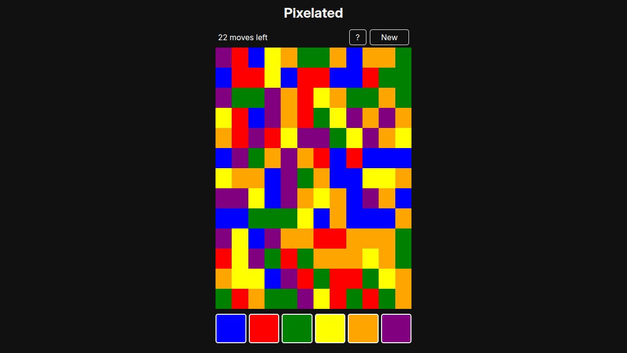Pixelated running on PLAY (desktop)