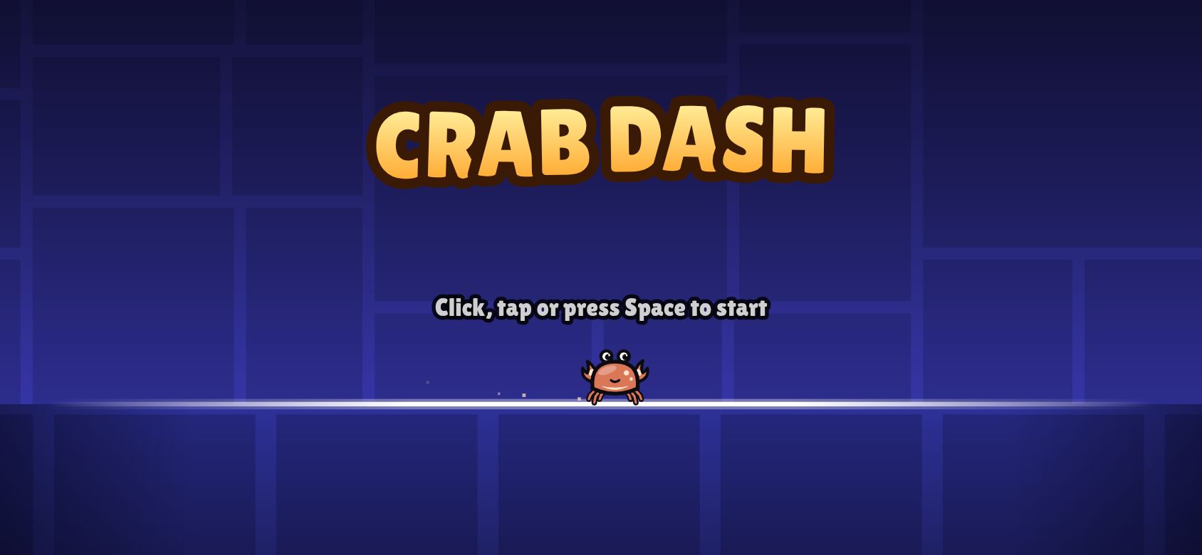 Crab Dash running on PLAY (phone)