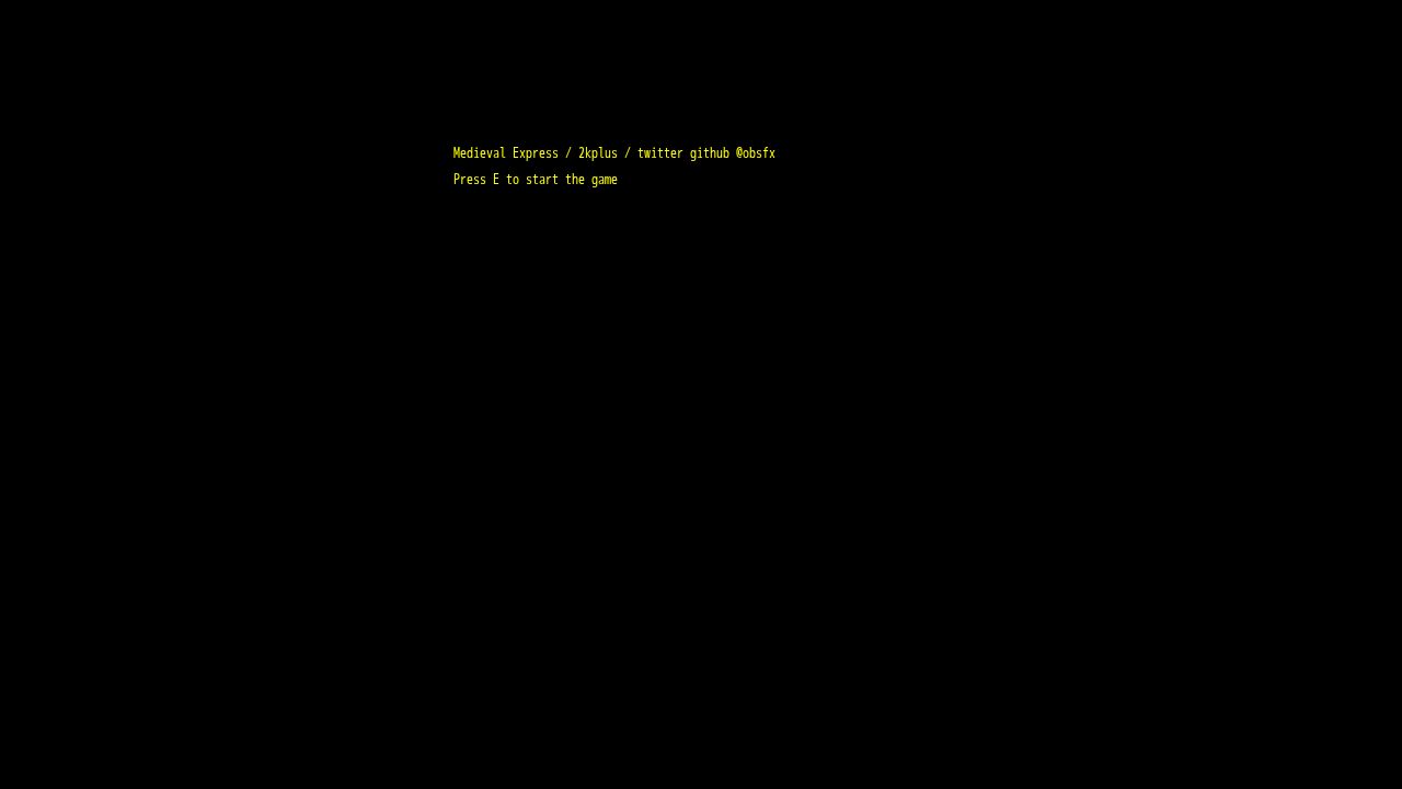 Medieval Express running on PLAY (desktop)