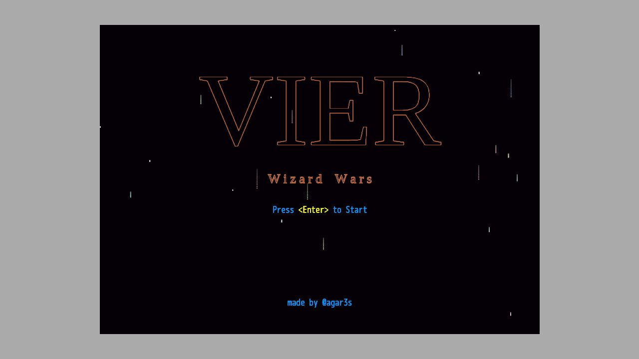 Vier running on PLAY (desktop)