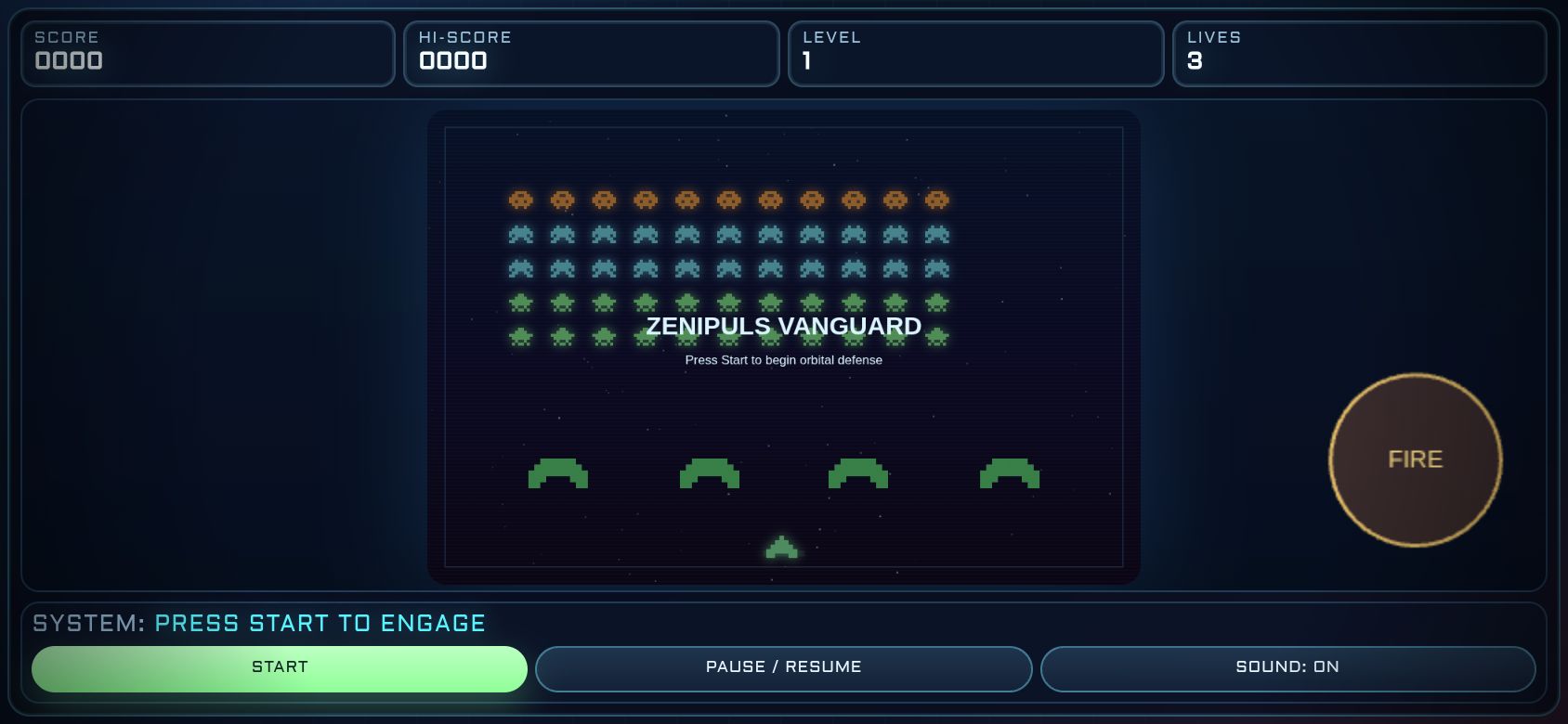 Zenipuls Vanguard running on PLAY (phone)