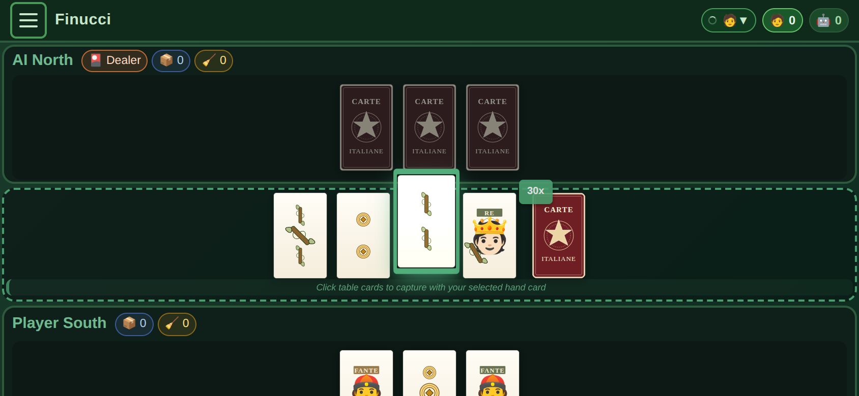Finucci running on PLAY (phone)