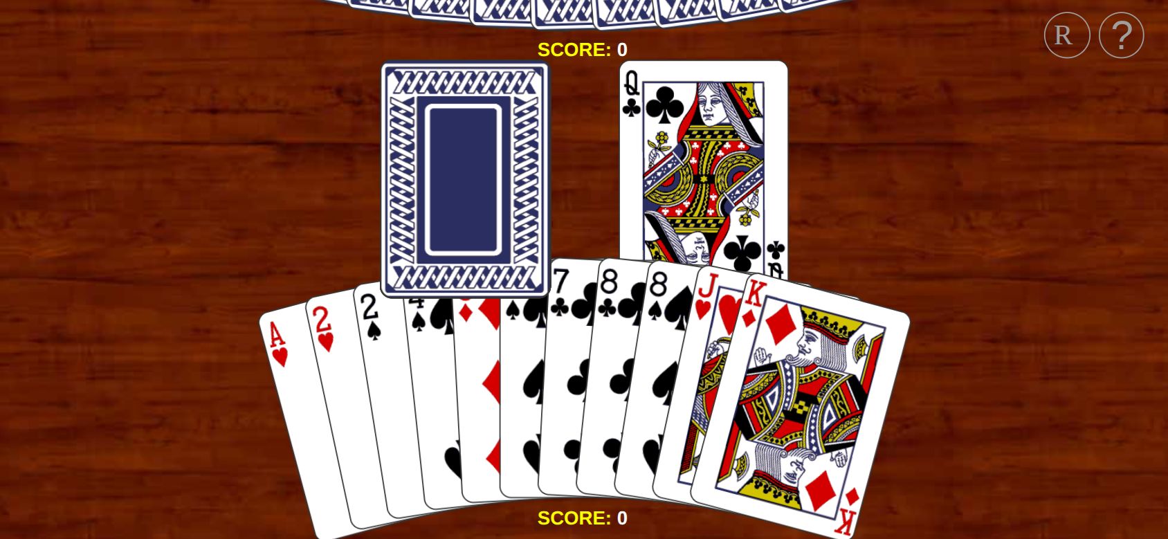 Rummy running on PLAY (phone)