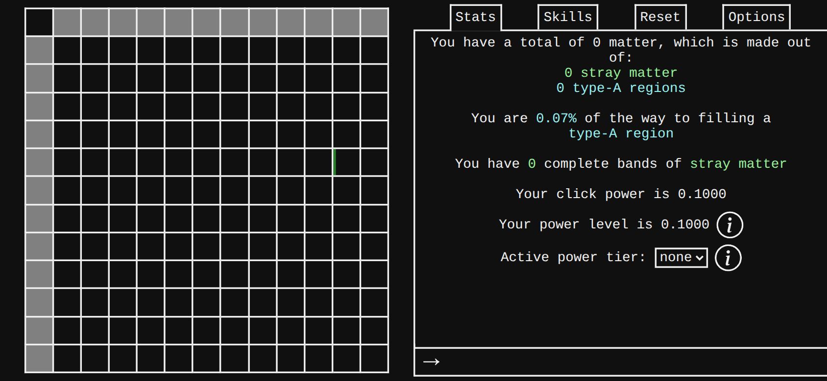 Matter Grid running on PLAY (phone)