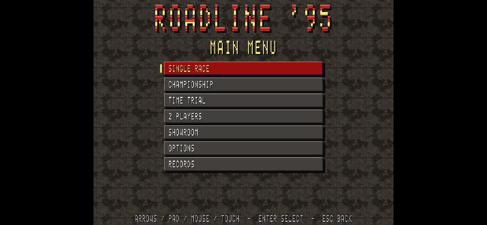 ROADLINE '95 running on PLAY (phone)