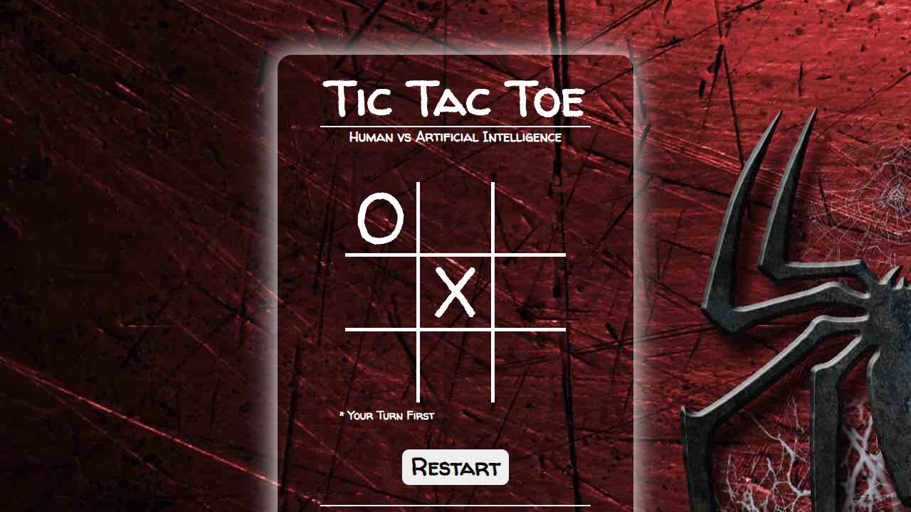 Tic Tac Toe vs AI running on PLAY (desktop)