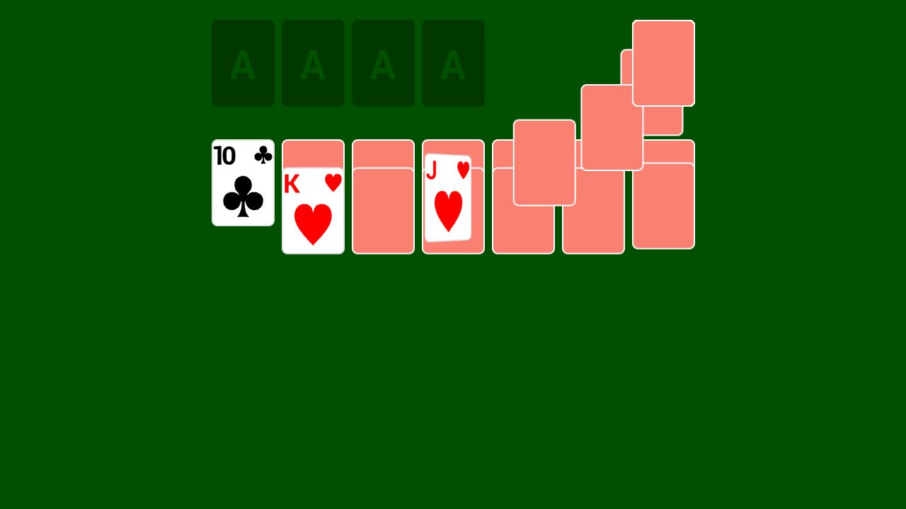 Klondike running on PLAY (desktop)