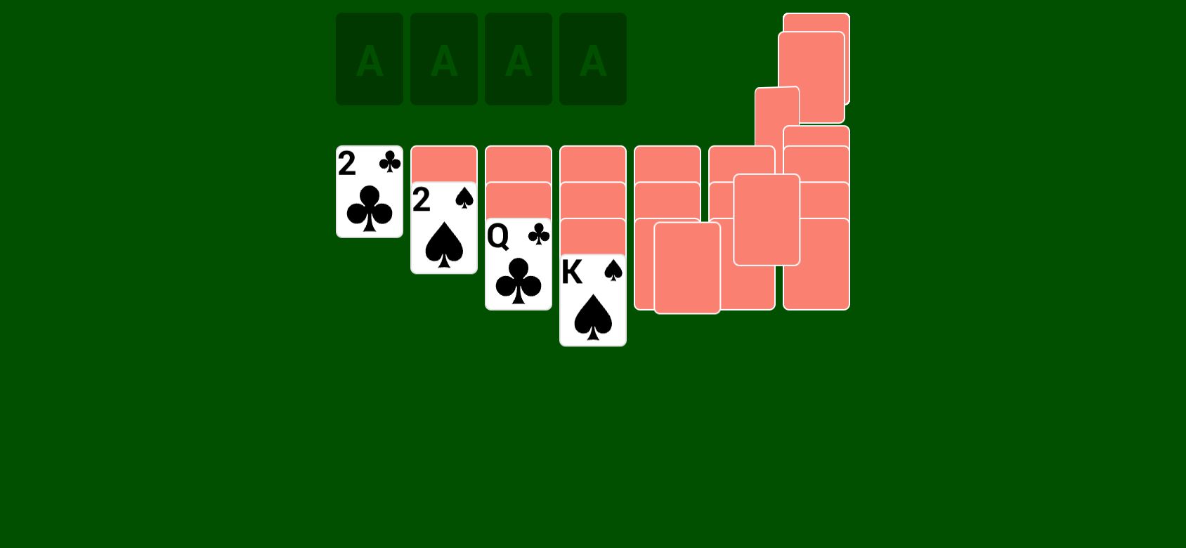 Klondike running on PLAY (phone)