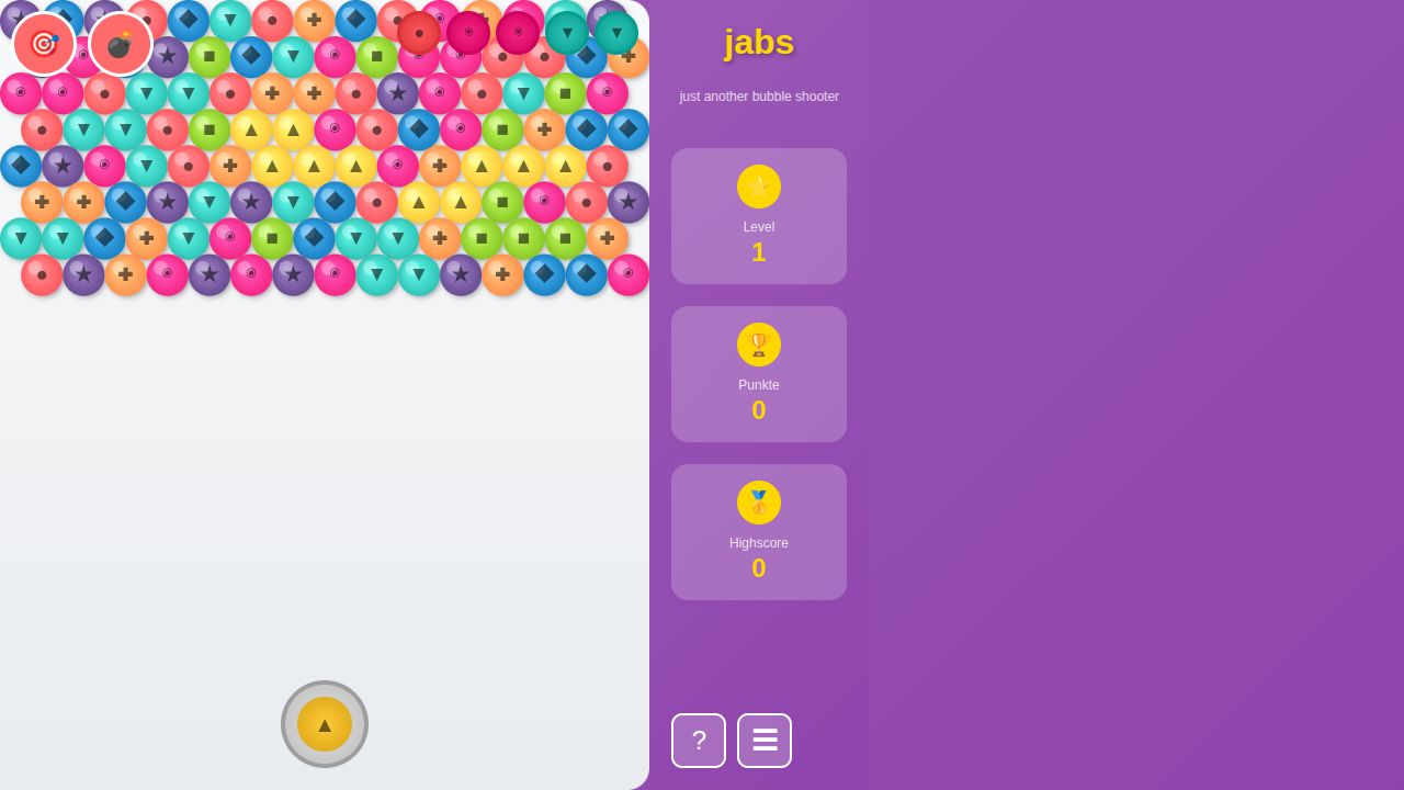jabs - Just Another Bubble Shooter running on PLAY (desktop)