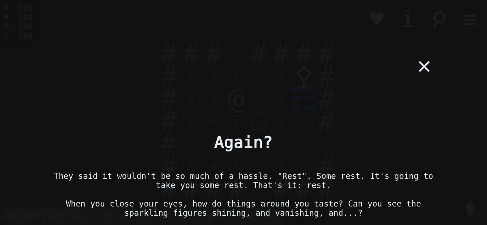 Memory Tastes Like Iron running on PLAY (phone)